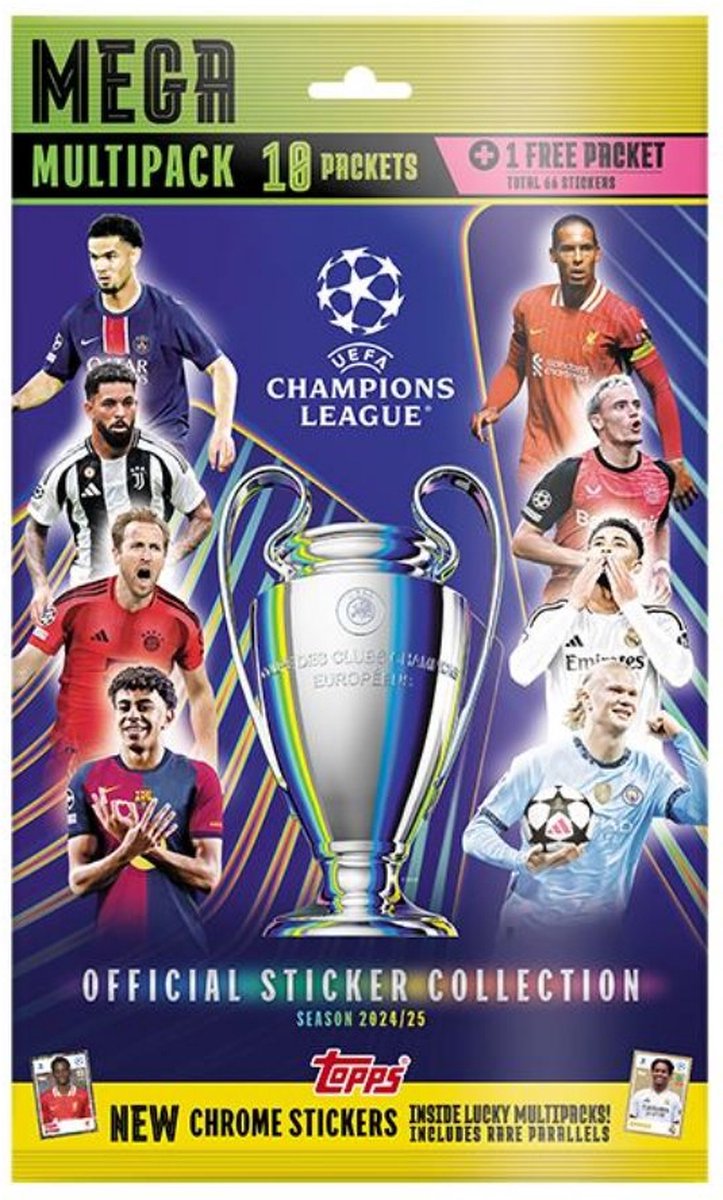  Uefa Champions League 2024/2025 Mega Multipack Stickers