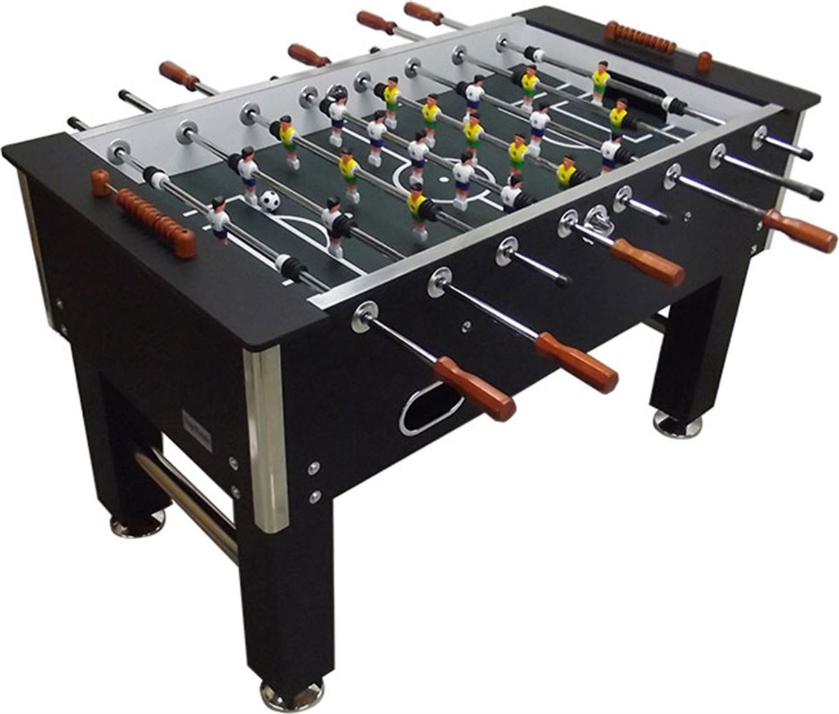 TopTable Big Black Carbon - Voetbaltafel met 16mm Stangen