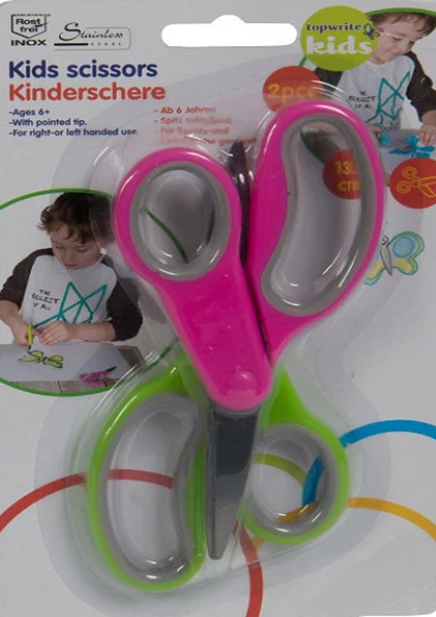 Kinderschaartje, knutselschaartjes 2 stuks Topwrite, Kindercrea