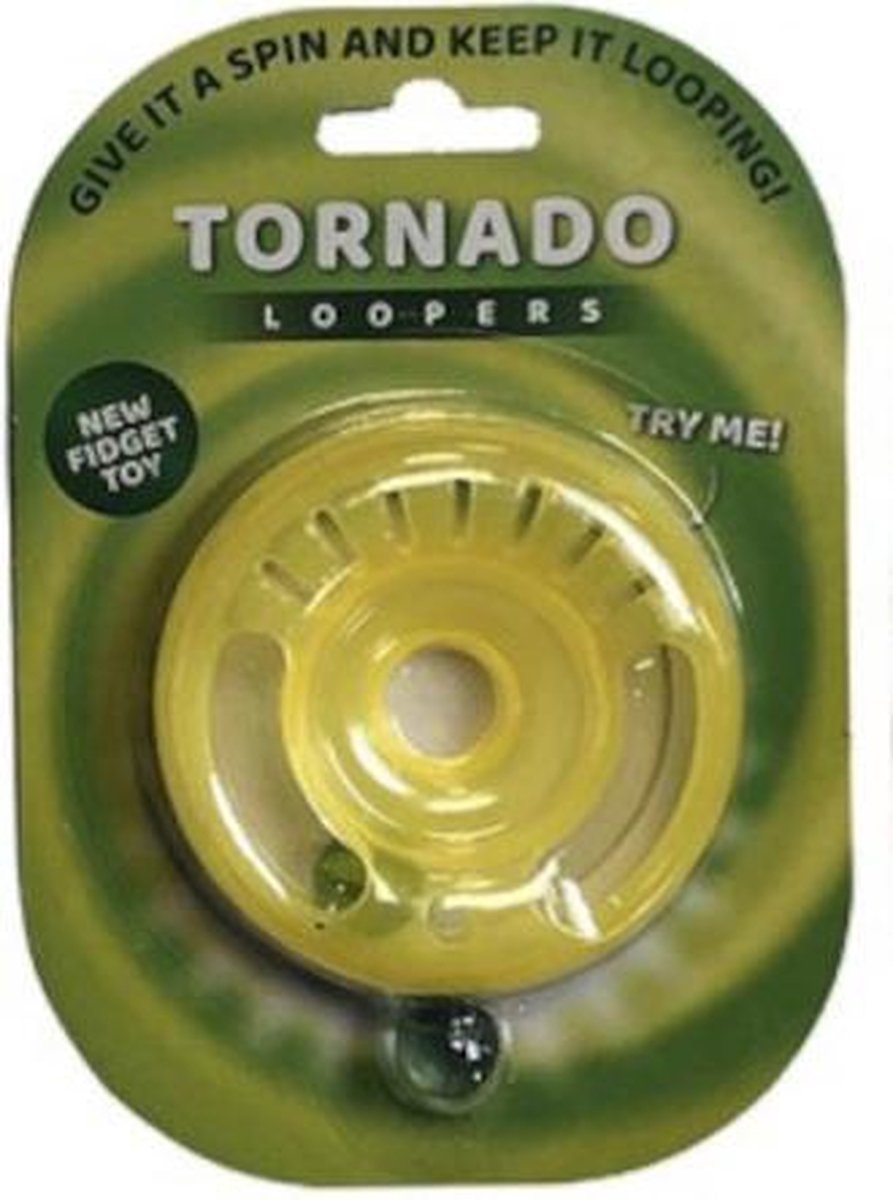 Tornado Fidget Toy Loopers Junior Geel 2-delig