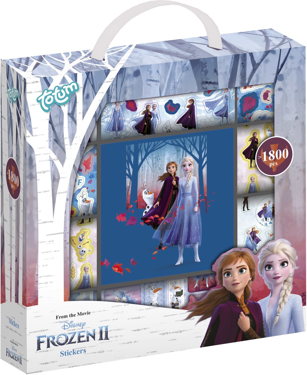 Frozen 2 Stickerbox 12 rolls + boekje