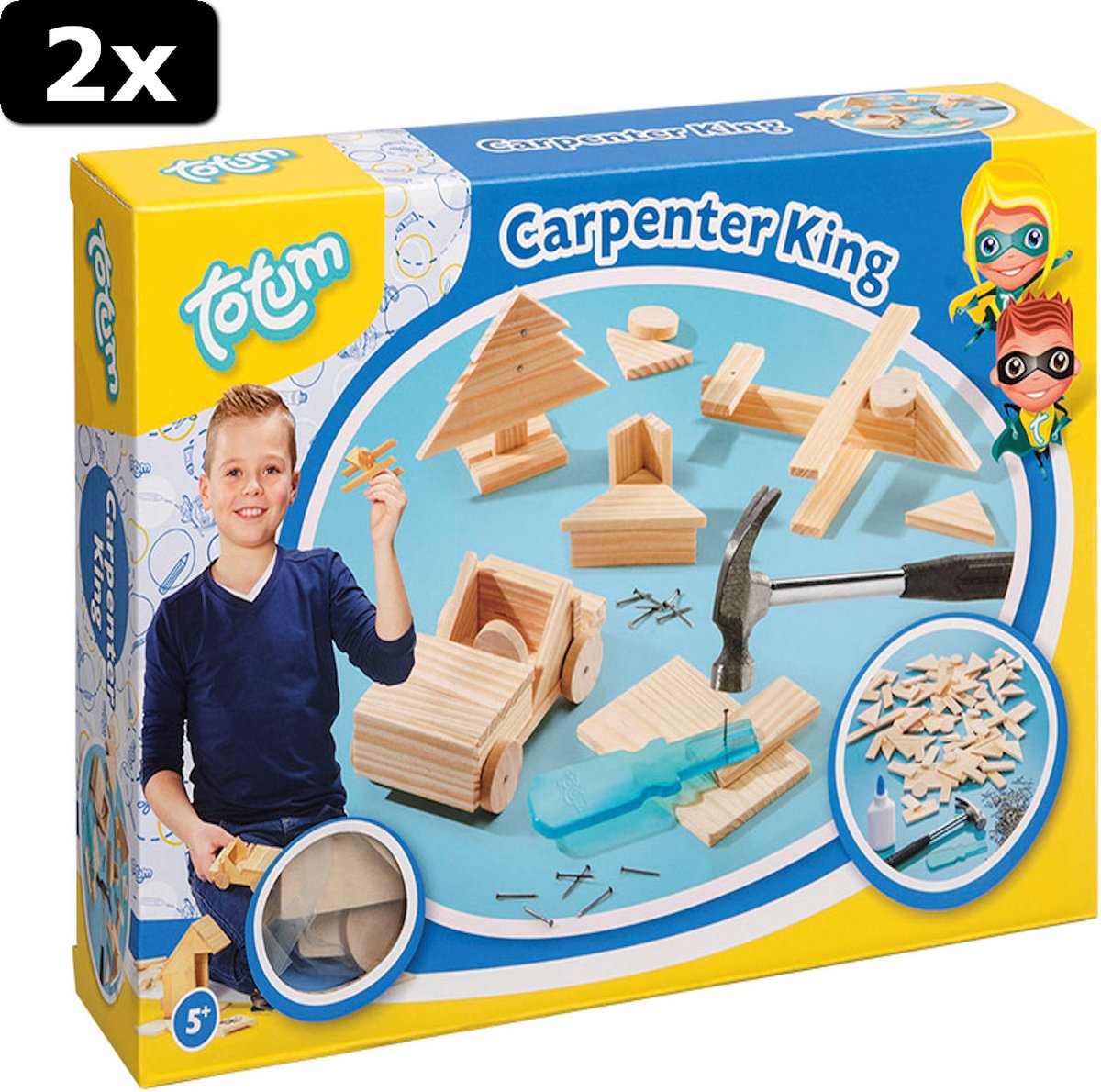 2x Totum Creativity Carpenter King