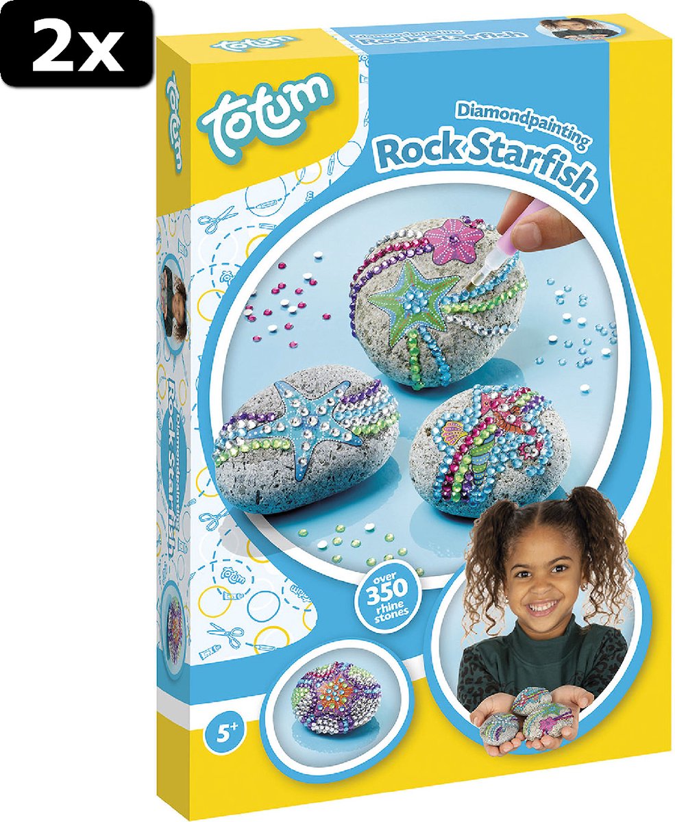 2x Totum Creativity Rock Starfish Diamond Paint