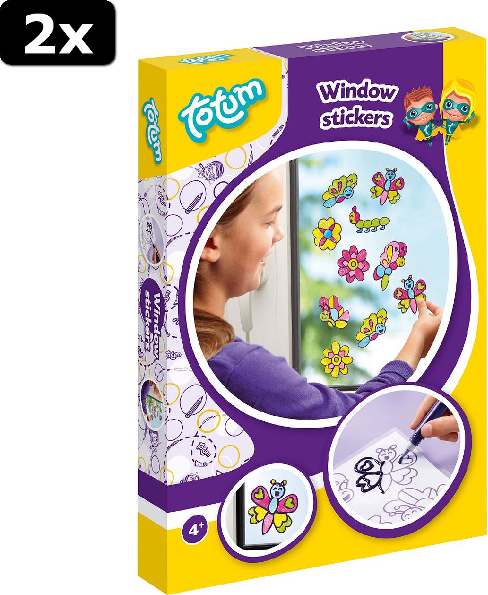 2x Totum Creativity Window Stickers