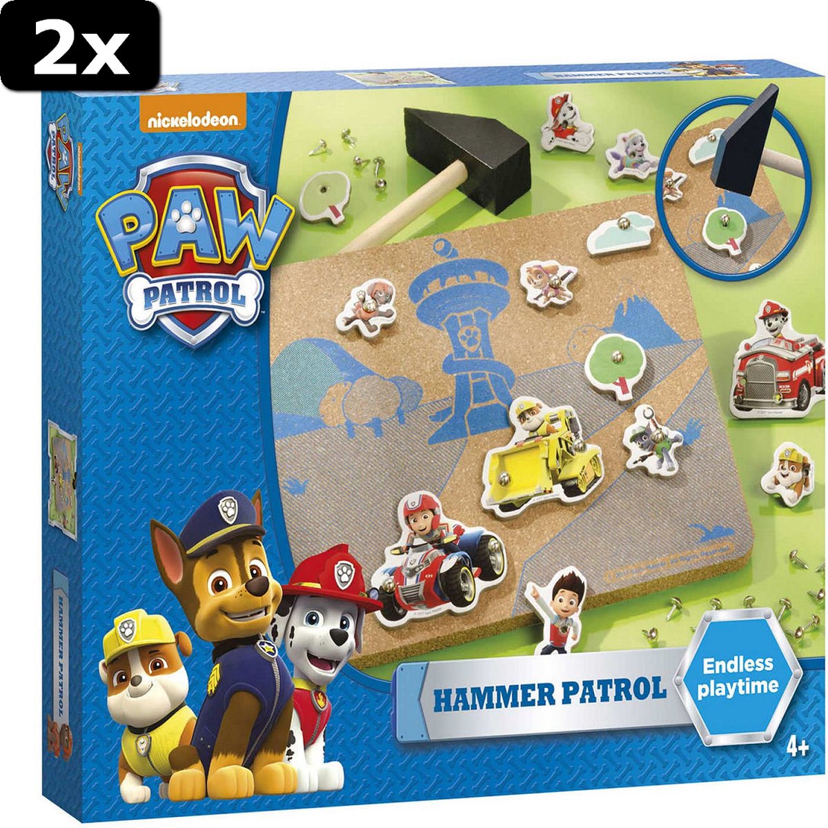 2x Totum Paw Patrol Hamertje tik