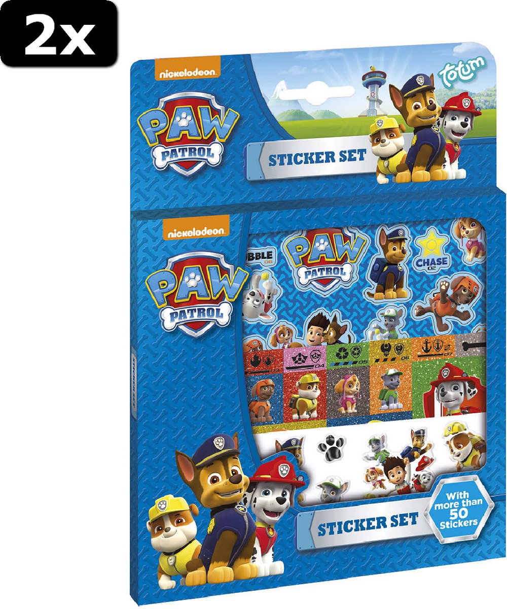 2x Totum Paw Patrol Sticker Set