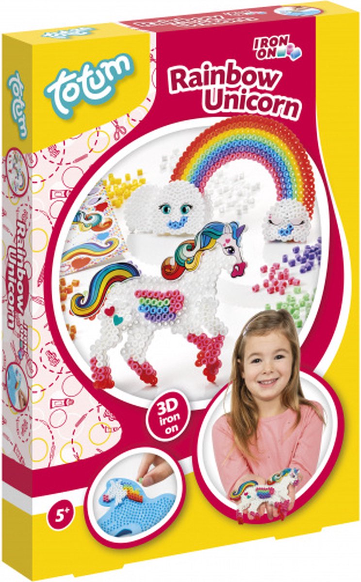 ApolloX strijkkralen set unicorn 3D multicolor 3-delig