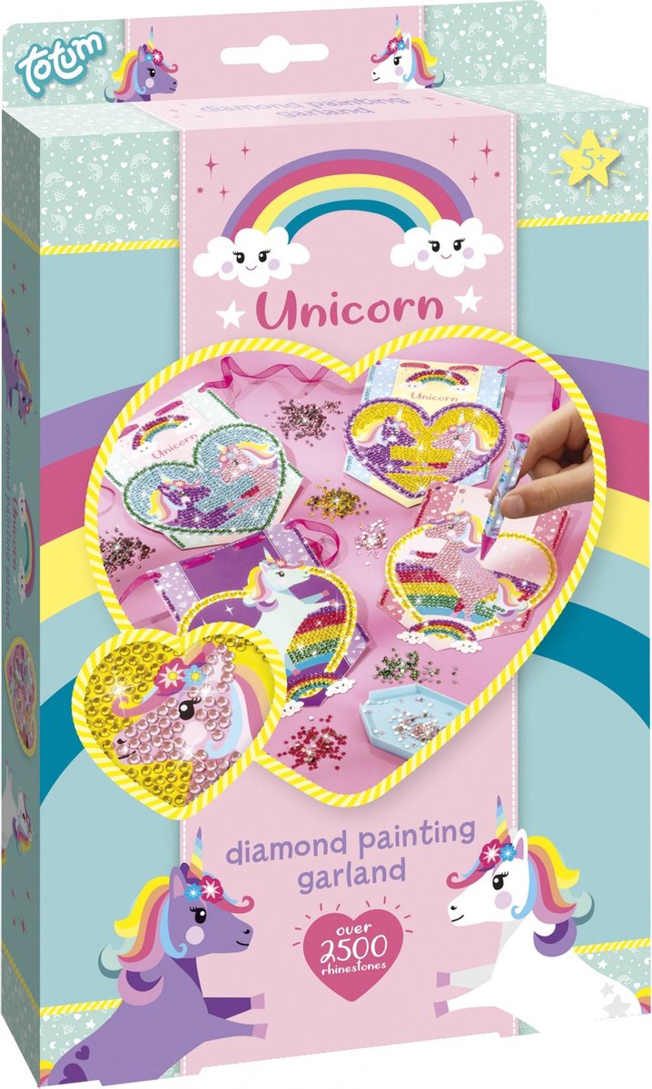 Totum - Diamond Painting - Unicorn set - 2500-delig