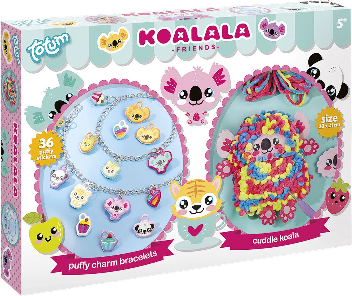 Totum 2in1 Koalala Puffy charm bracelets and cuddle pillow