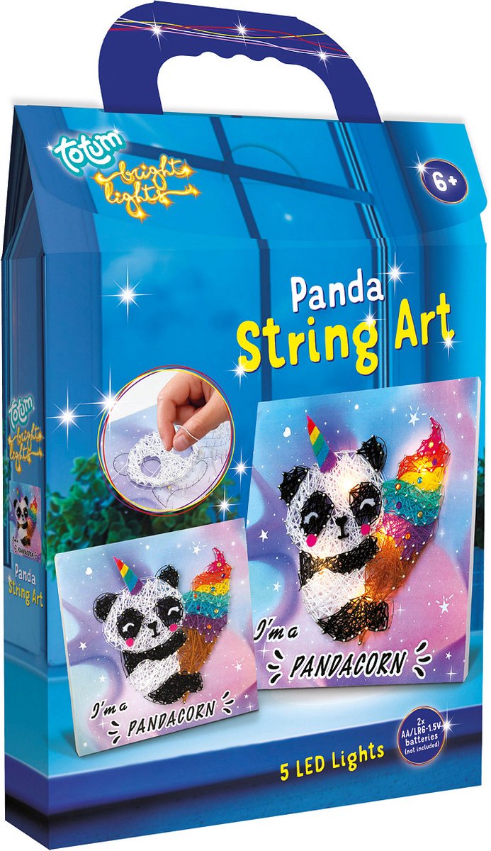 Totum Bright Lights String Art Panda