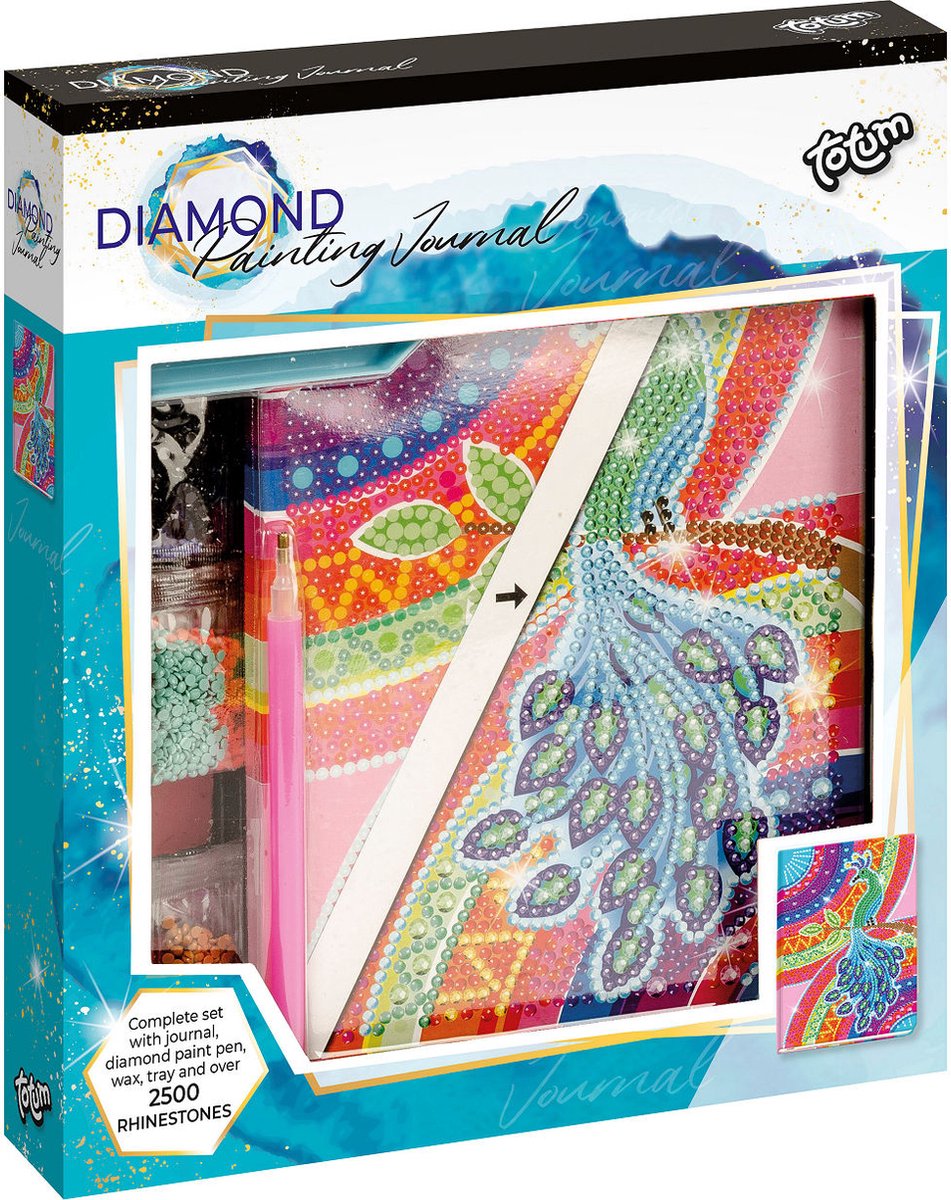 Totum Diamond Paint Dagboek - Pauw