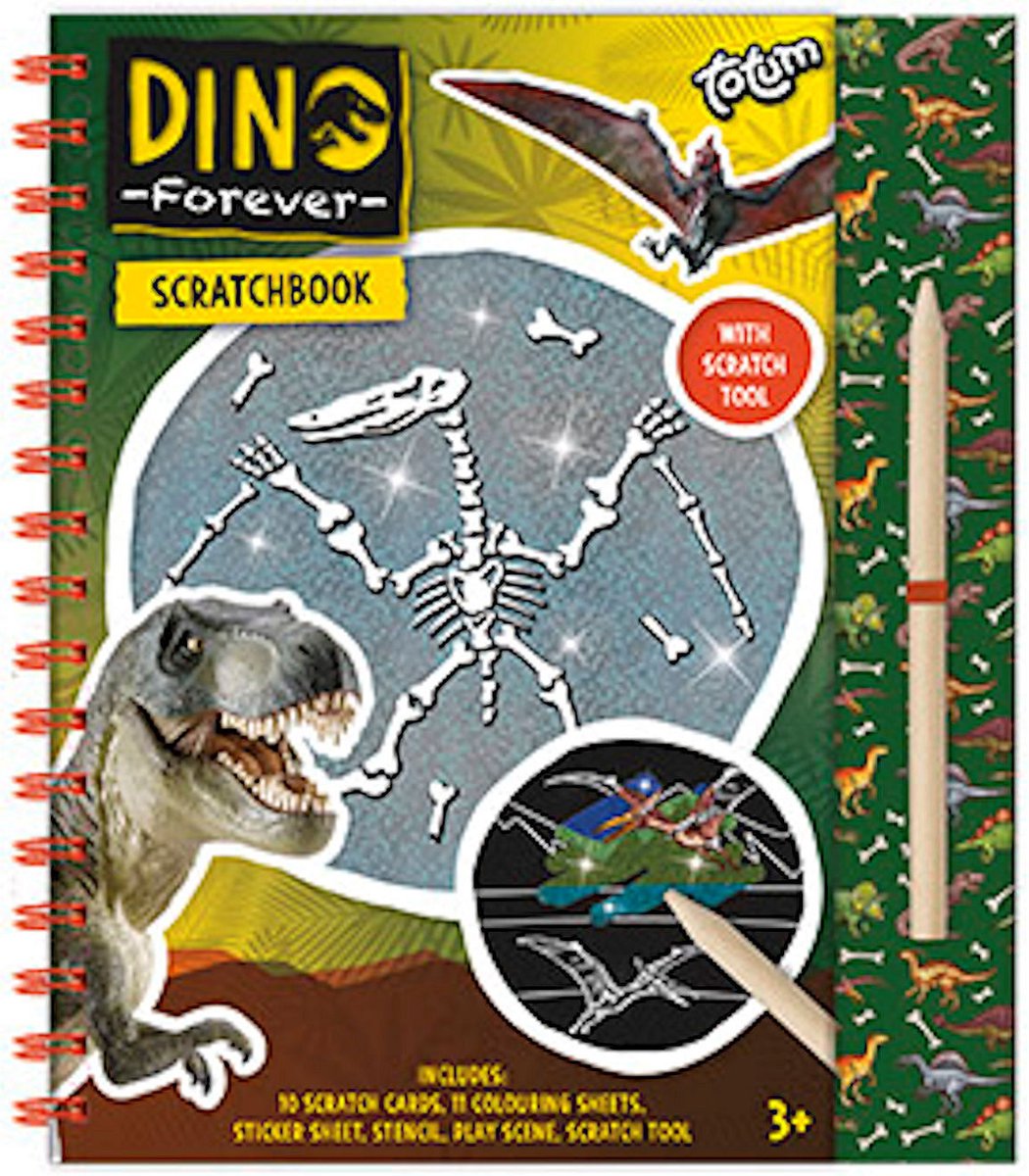 Totum Dino Scratch Book