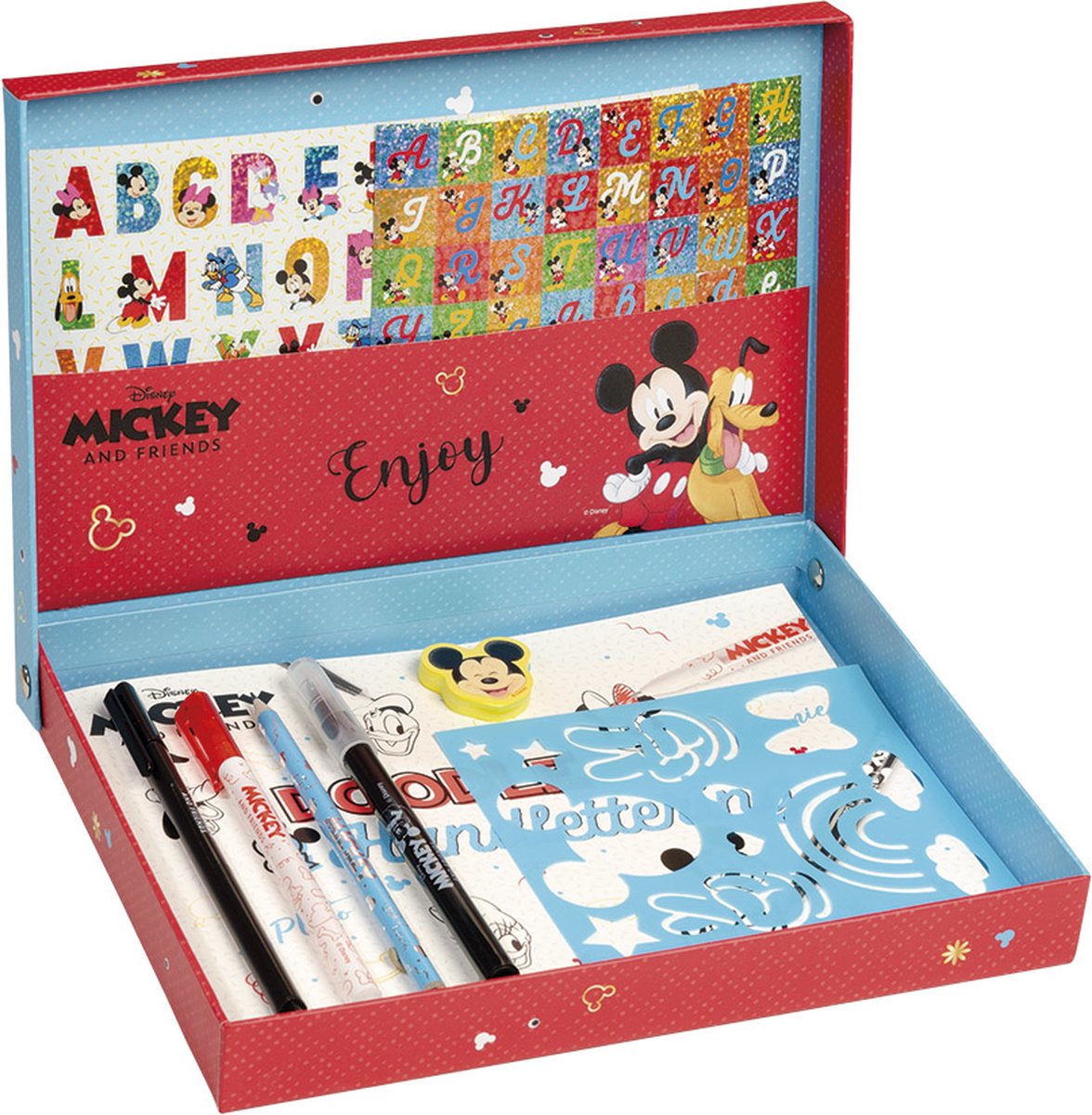 Totum Disney Mickey Mouse teken & hand lettering kalligrafie set