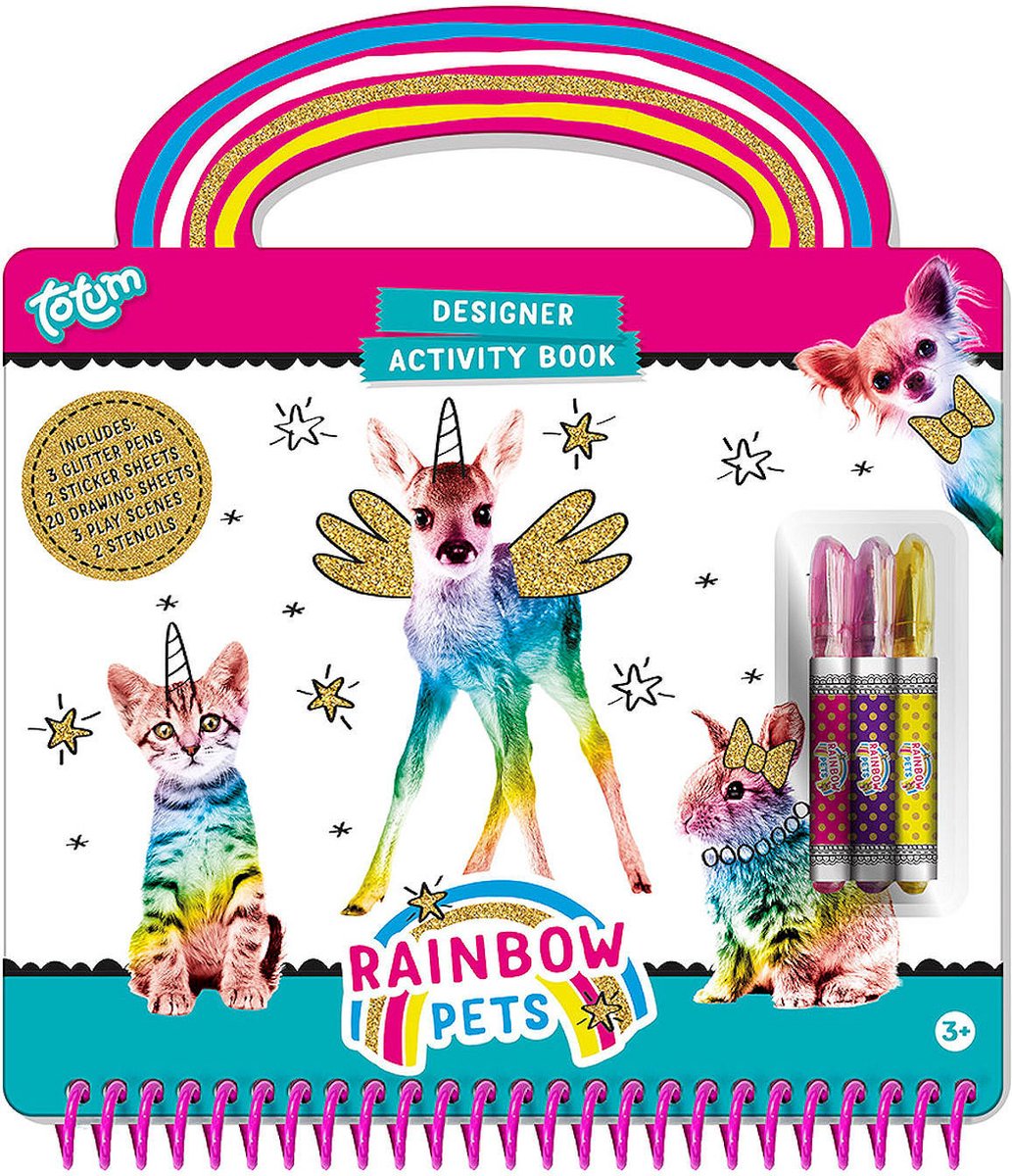 Totum Rainbow Pets Designer Activiteiten Boek