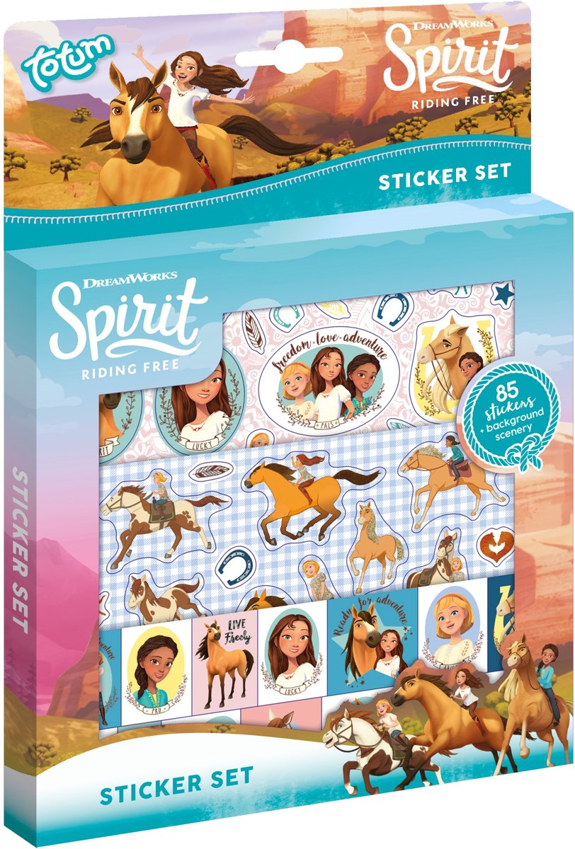   Stickerset Spirit 17,5 X 24,5 Cm 3 Vellen