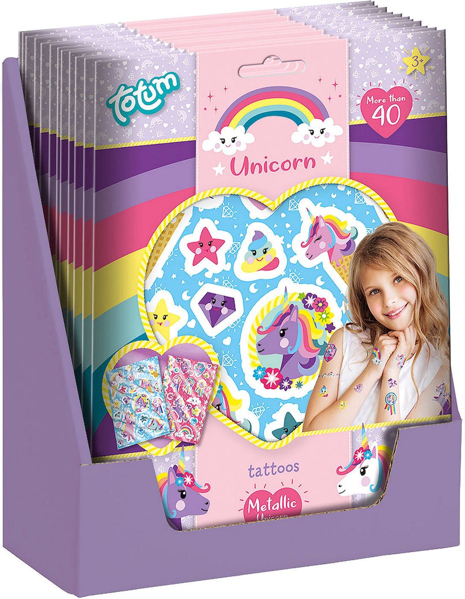 Totum Unicorn Metallic Tattoos