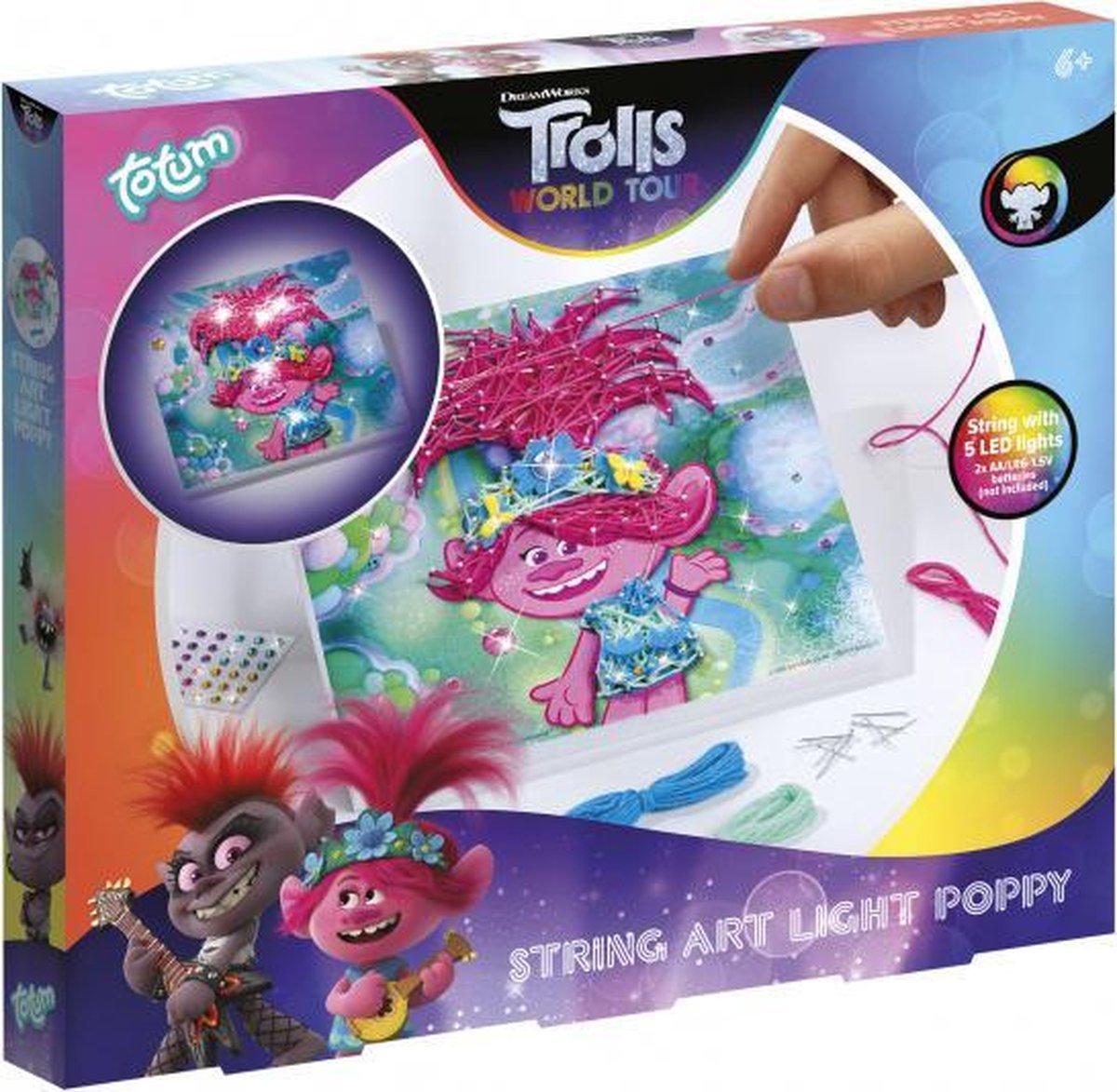 Trolls 2 String Art Licht Poppy 8-delig