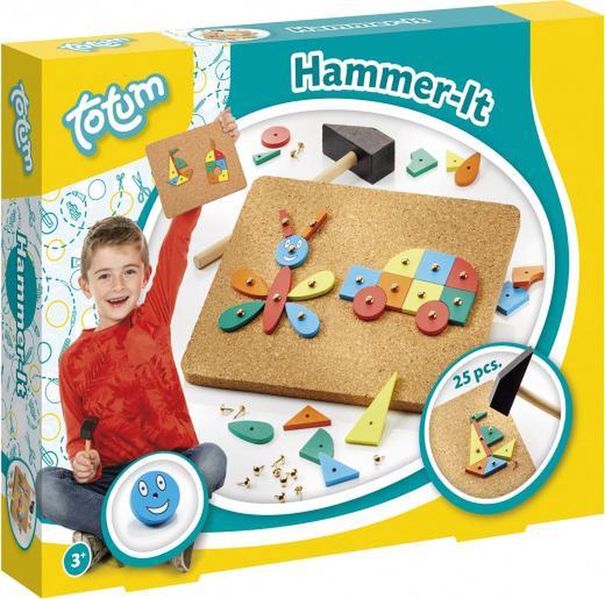 hamertje tik junior hout/kurk 25 vormen