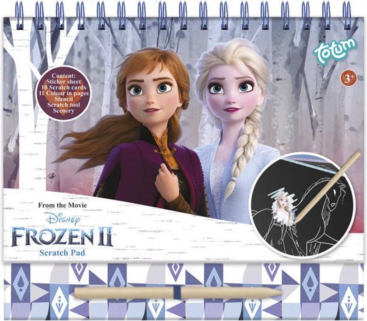 kleurboek Frozen junior 21 x 23,5 cm blauw 24-delig