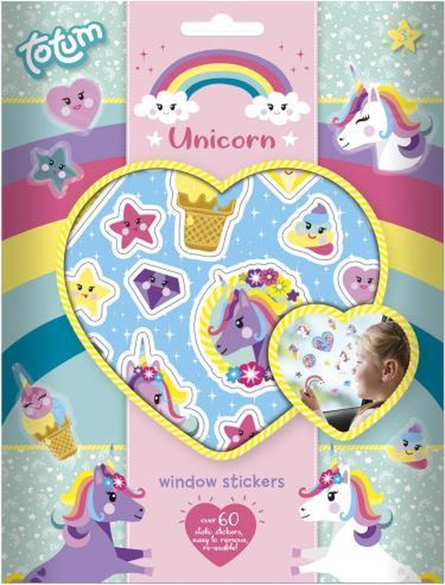 raamsticker unicorn meisjes vinyl 60 stickers