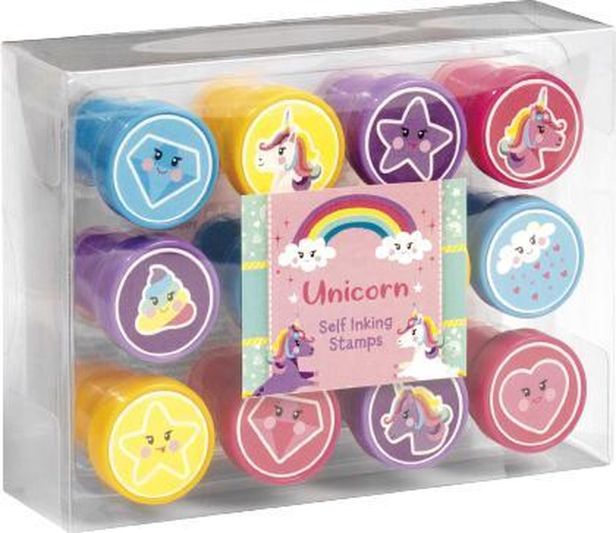 stempels Unicorn junior 12 stuks