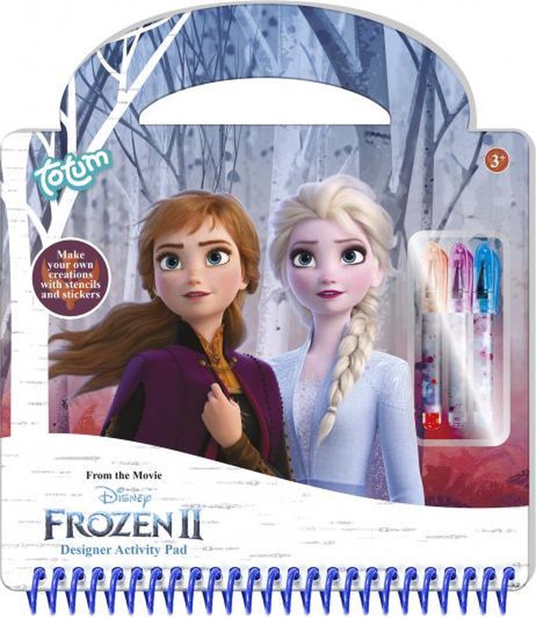 tekenboek Frozen junior 23 cm papier blauw 30-delig