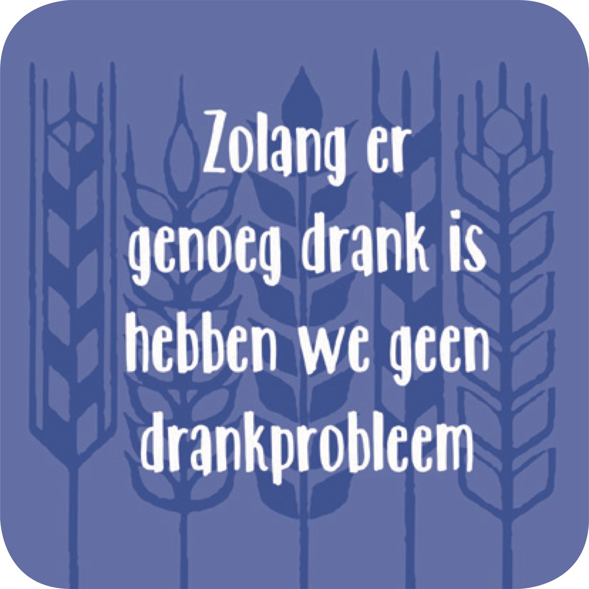 30x Luxe Bierviltjes/Onderzetter Zolang, Blauw - Drank - Themafeest - Versiering - Verjaardag - Onderzetter