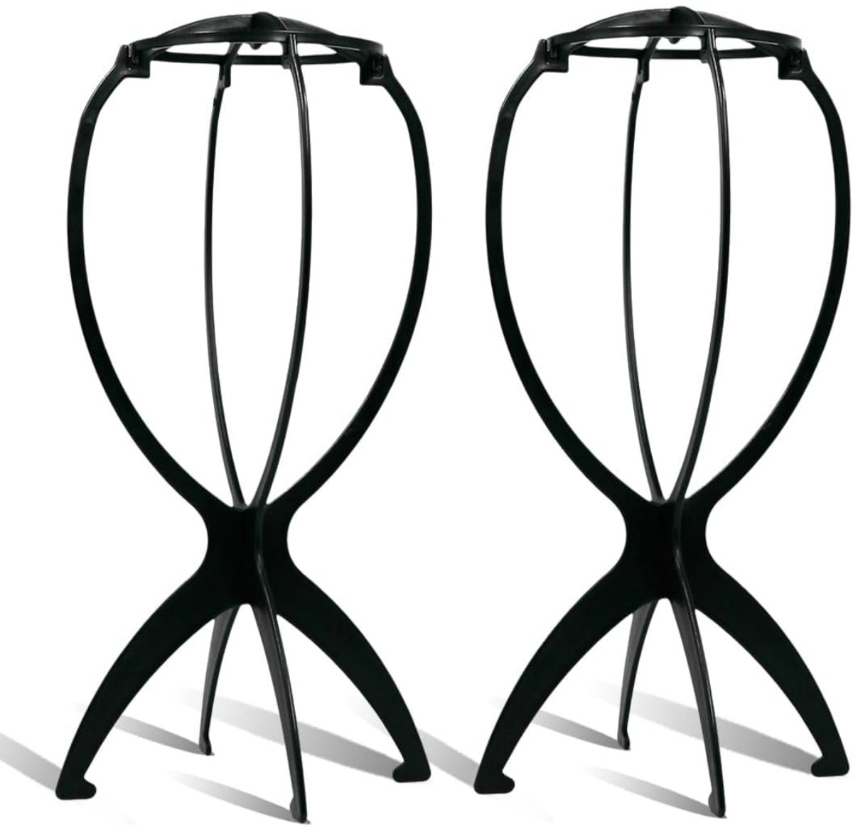 TOVBMUP Stand -   - Draagbare standaard - Geschikt voor pruiken, hoeden, helmen - 35*18cm - Zwart