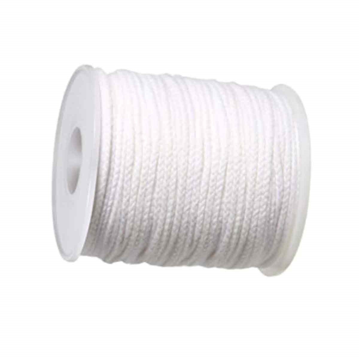   Kaarsenlonten - Katoenen lont - 24 strengen kaarsenlonten - Geschikt voor zelfgemaakte kaarsen - 61 m