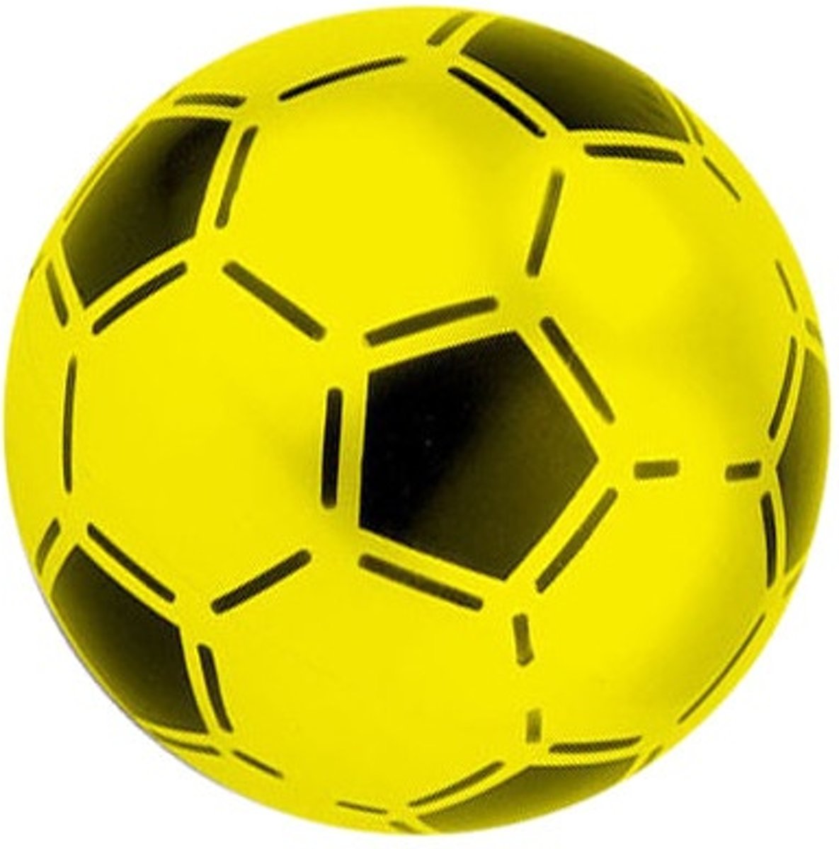 Toyrific Bal Voetbalprint Geel 21 Cm