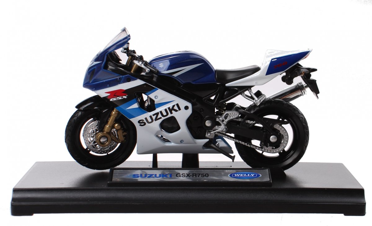 Toyrific Modelmotor Suzuki Gsx-r750 Blauw 12 Cm