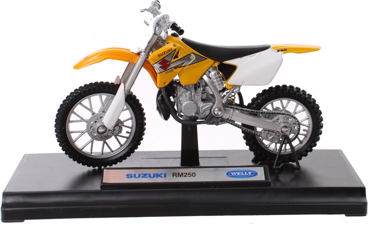 Toyrific Modelmotor Suzuki Rm250 Geel 12 Cm