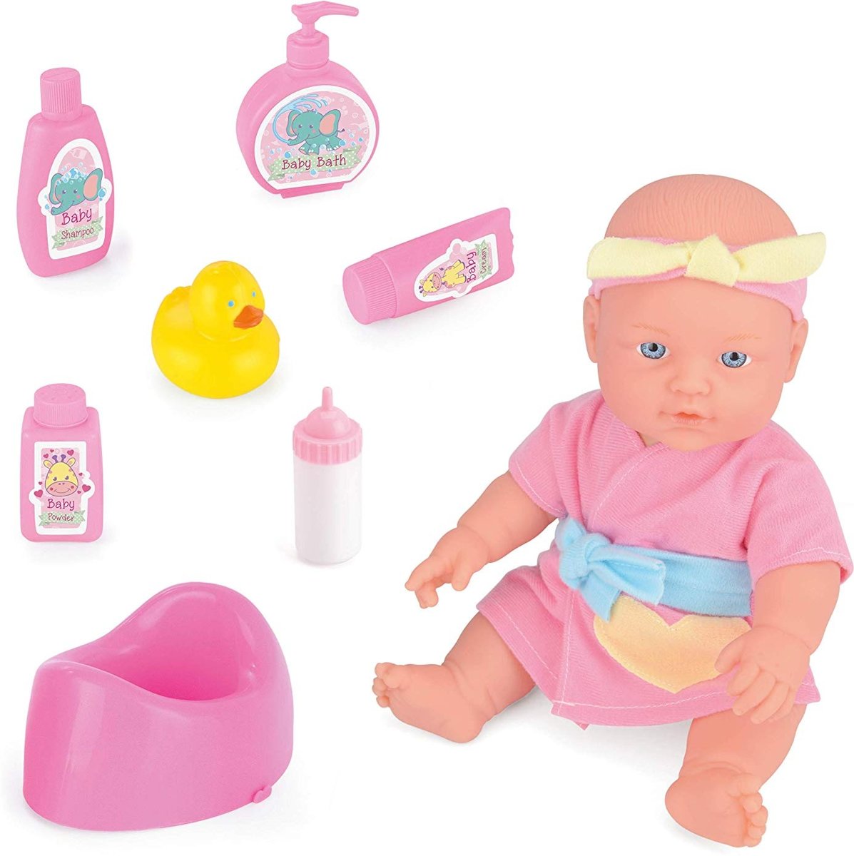 Toyrific Snuggles Babypop Badtijd Suzy 30 Cm 7-delig Roze