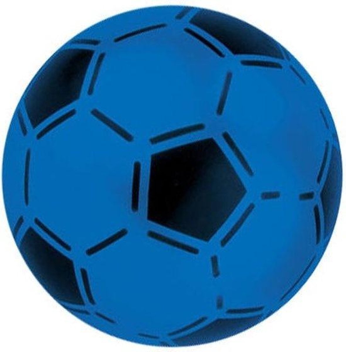 bal voetbalprint blauw 21 cm