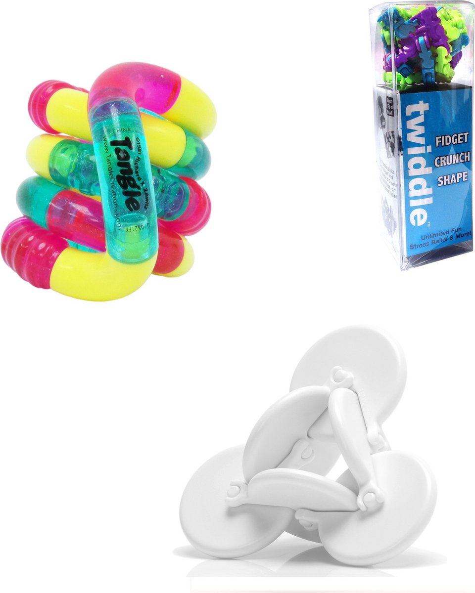 Fidget Voordeelset VI - Tangle / OSM / Twiddle - Combo 3-Pack