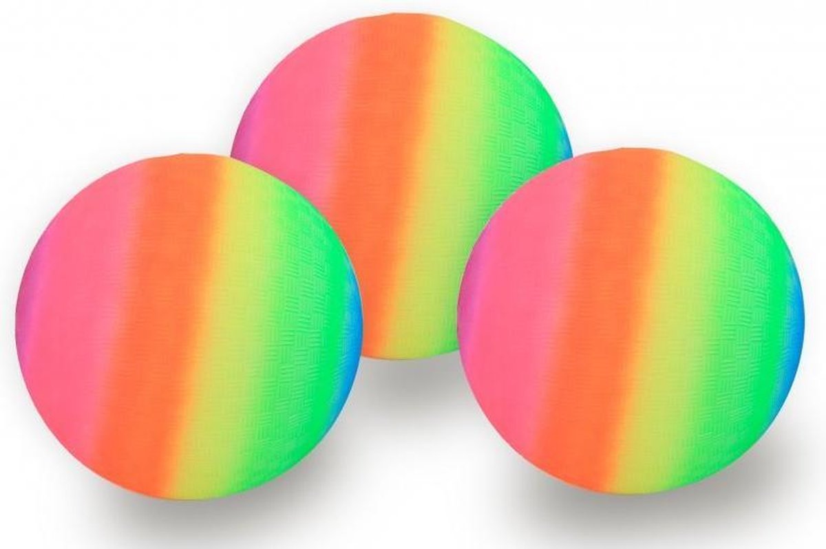 Regenboog bal 25 cm - 1 bal