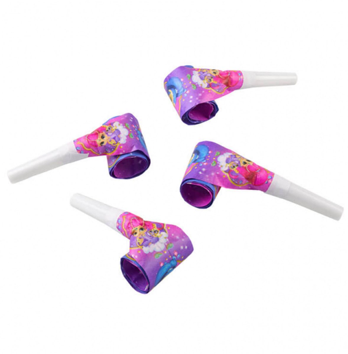 8 Shimmer & Shine™ roltongen - Feestdecoratievoorwerp