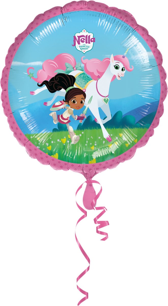 Aluminium Nella the Princess Knight™ ballon - Feestdecoratievoorwerp