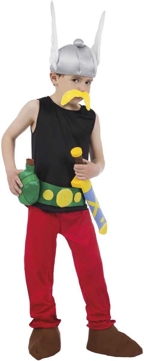 Asterix en Obelix™ Asterix kostuum voor kinderen - Verkleedkleding - Maat 122/128