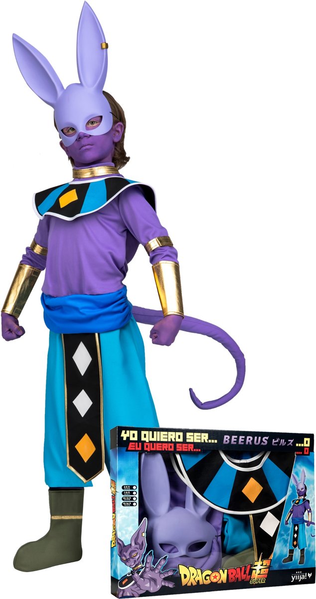 Beerus Dragon Ball Z™ kostuum voor kinderen cadeauverpakking - Verkleedkleding - Maat 104