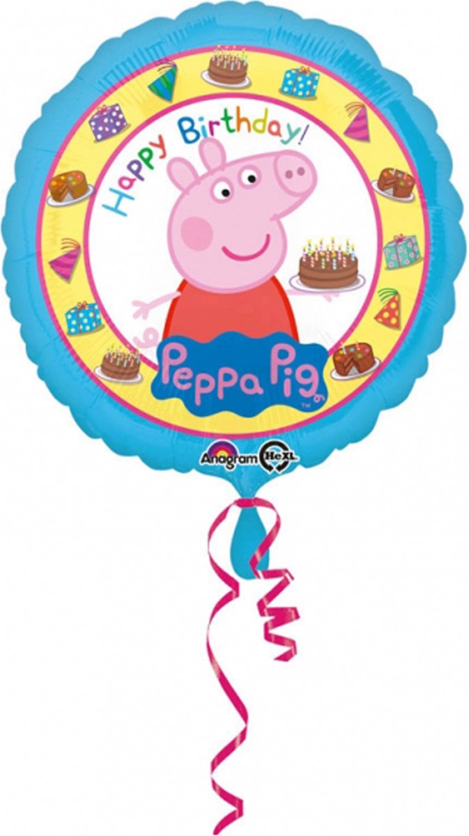 Peppa Pig™ Happy birthday ballon - Feestdecoratievoorwerp