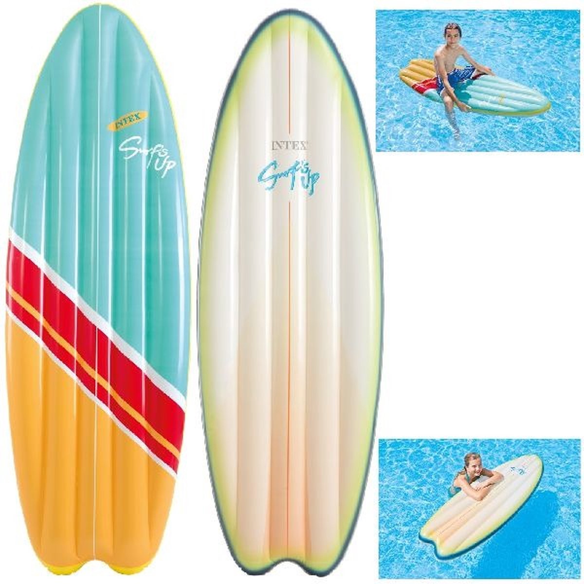 Intex Surfs Up Luchtbed 178x69cm Assorti