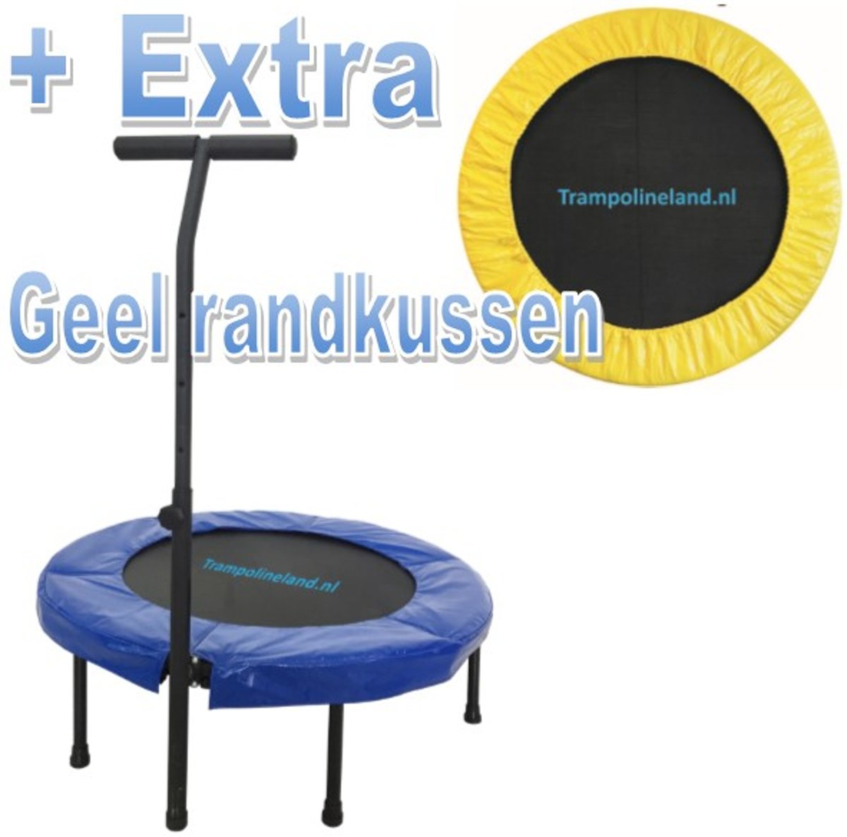 Trampolineland Deluxe trampoline met beugel 96 cm Geel