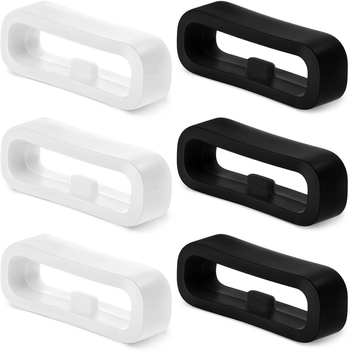 TRANKIELO® - 6 siliconen horlogebandhouders 20 mm – Antislip rubberen bevestigingsringen voor sporthorloges