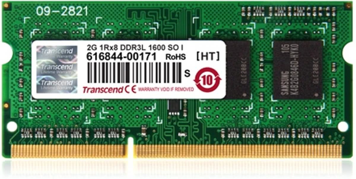 Transcend 2GB DDR3-1600 2GB DDR3 1600MHz geheugenmodule