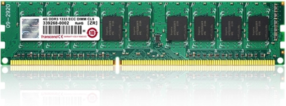 Transcend 4GB DDR3 1600 geheugenmodule 1600 MHz ECC