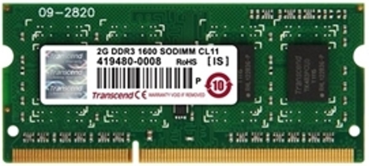 Transcend 4GB DDR3 4GB DDR3 1333MHz geheugenmodule