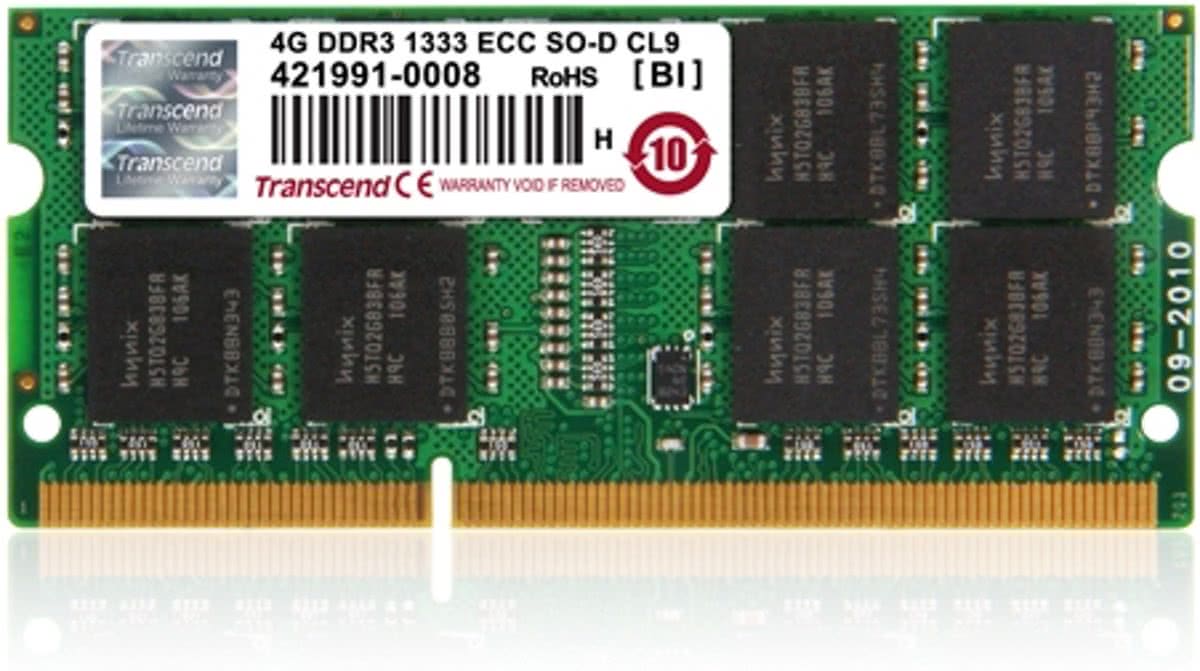 Transcend DDR3 4GB 48GB DDR3 1333MHz ECC geheugenmodule