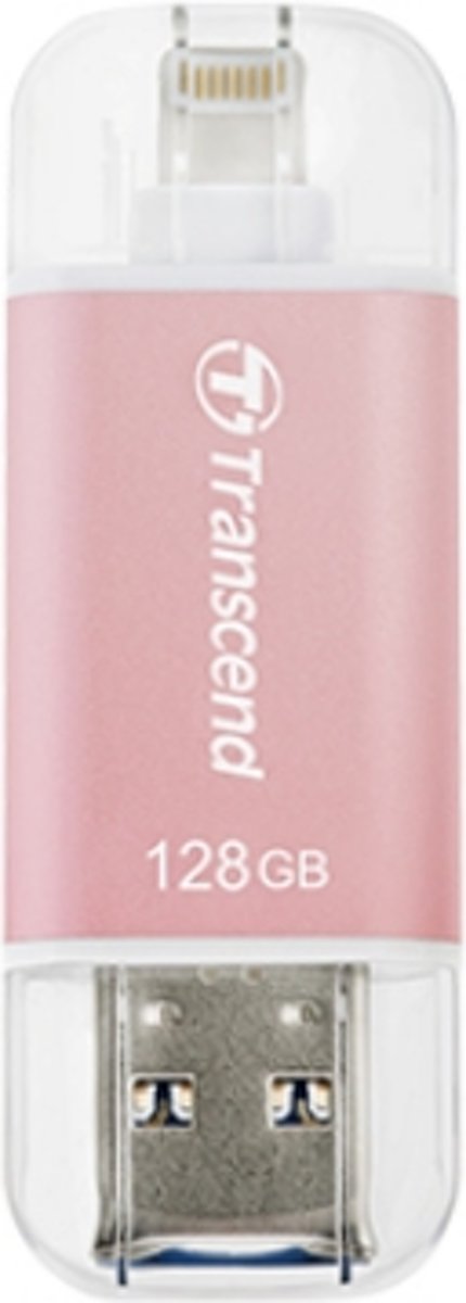 Transcend JetDrive Go 300 128GB USB 3.0 (3.1 Gen 1) USB-Type-A-aansluiting Roze USB flash drive