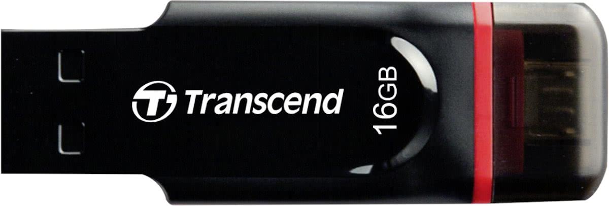 Transcend OTG JetFlash 340 - USB-stick - 16 GB